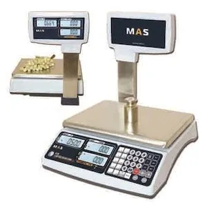 Весы электронные торговые со стойкой Mas Mr1-15P – купить по цене завода