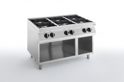 Купить плита газовая 6 конфорочная 700 серии apach chef line slrrg127cs – цена от завода, доставка до двери | RuOborudovanie.ru