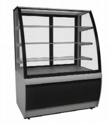 Витрина холодильная кондитерская K70 Vv 1,3-1 Standard 9006-9005 (ВХСВ-1,3Д Carboma люкс) техно
