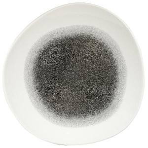 Тарелка мелкая "ВОЛНА" 28,6СМ, без борта, цвет Raku Quartz Black, Studio Prints Rkbqog111