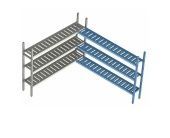 Стеллаж Polair Load.Me.Poly 18Al.3Pp40.18C угловая секция 3 яруса