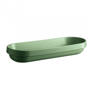 Блюдо керамическое овальное 1,80Л 41,5Х14,5СМ H6,5См, серия Welcome, цвет ярко-зеленый 324218