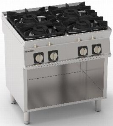Плита 4 конфорочная 740 серии Tecnoinox Pcg8Fg7 713018 газ