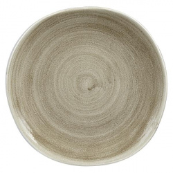 Тарелка мелкая "ВОЛНА" 26,4СМ, без борта, Stonecast Patina, цвет Antique Taupe Paatog101 – купить в RuOborudovanie.ru с доставкой до двери Купить тарелка мелкая "волна" 26,4см, без борта, stonecast patina, цвет antique taupe paatog101 – цена от завода, доставка до двери | RuOborudovanie.ru