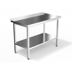 WORK TABLE WITH BACKSPLASH Hurakan HKN-RWT-111/1507