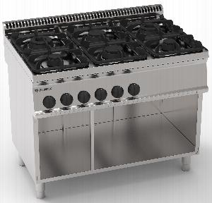 Плита 6 конфорочная 700 серии Tecnoinox Pc105G7A 613037 газ