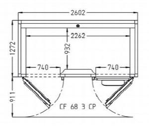 Камера расстоечная Pavailler Ev 68 3 Cp 60X80 2двери/3 тележки