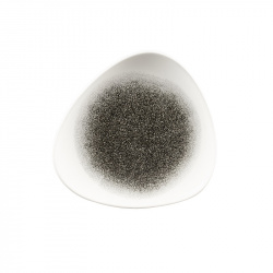 Купить тарелка мелкая треугольная 19,2см, без борта, цвет raku quartz black, studio prints rkbqtr71 – цена от завода, доставка до двери | RuOborudovanie.ru
