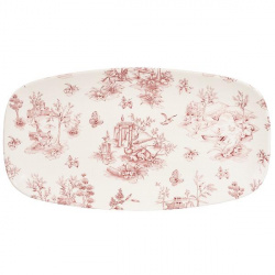 Блюдо прямоугольное Chefs 35,5Х18,9СМ, без борта, Vintage Prints, цвет Cranberry Toile Tocxo141 – купить в RuOborudovanie.ru с доставкой до двери Купить блюдо прямоугольное chefs 35,5х18,9см, без борта, vintage prints, цвет cranberry toile tocxo141 – цена от завода, доставка до двери | RuOborudovanie.ru